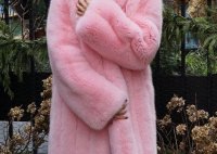 Beautiful Pink Fur Coats