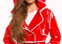 Clear Trench Coat With Hood