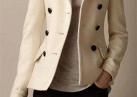 Cream Peacoat Outfit