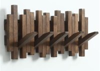 Flip 5 Hook Wall Mounted Coat Rack