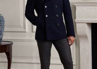 Gray Peacoat Outfit