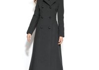 Long Grey Wool Coat With Hood