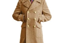 Mens Trench Long Rain Pea Coats Army Jackets Blazers