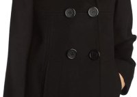Short Black Peacoat Womens