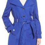 Royal Blue Trench Coat Womens