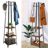 Coat Rack Tower With Storage Baskets Taiwan