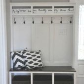 Entry Bench With Coat Rack Plans