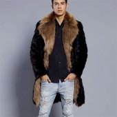 Faux Fur Coat Mens H M