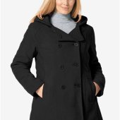 Girl Peacoat With Hood